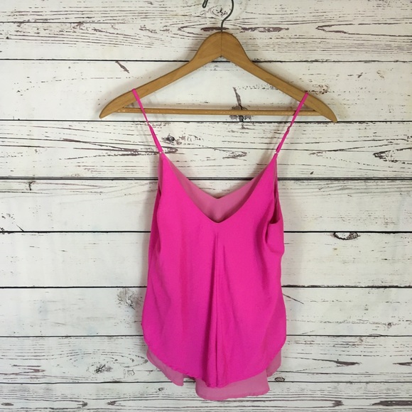 Charlie Jade Layered Tank Top Flowy Pink XS - Picture 4 of 6